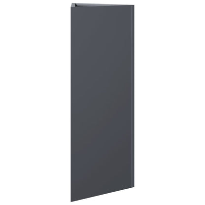 Pflanzkübel 2 Stk. Anthrazit Dreieckig 30X26X75 Cm Stahl