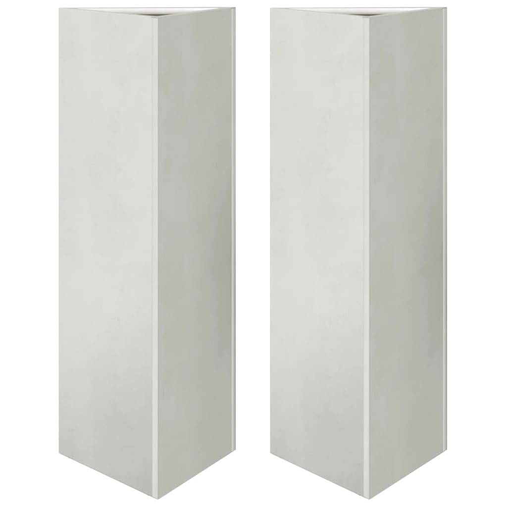 Pflanzkübel 2 Stk. Dreieckig 30X26X75 Cm Edelstahl