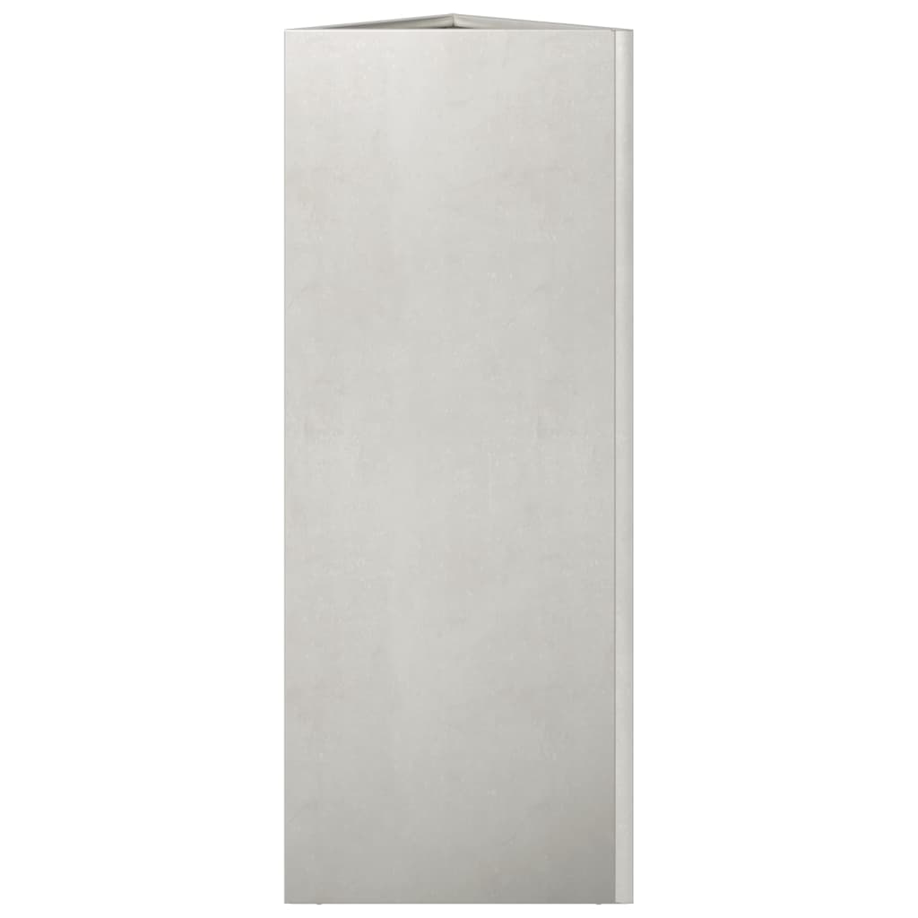 Pflanzkübel 2 Stk. Dreieckig 30X26X75 Cm Edelstahl