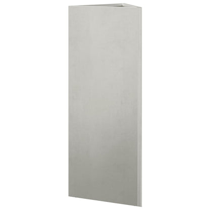 Pflanzkübel 2 Stk. Dreieckig 30X26X75 Cm Edelstahl