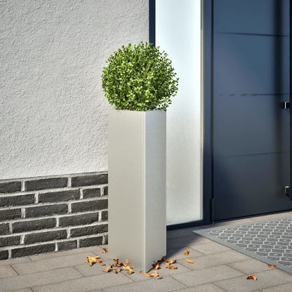 Pflanzkübel 2 Stk. Dreieckig 30X26X75 Cm Edelstahl