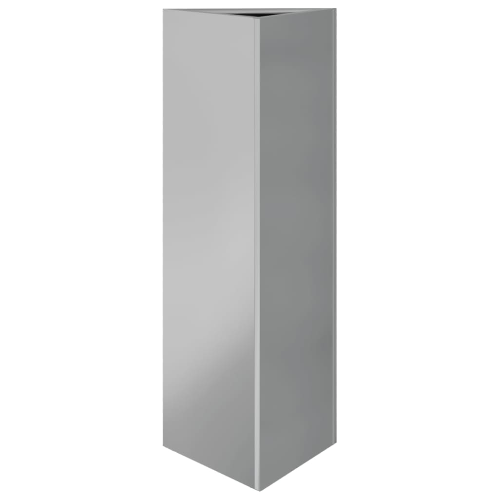 Pflanzkübel Dreieckig 30X26X75 Cm Verzinkter Stahl