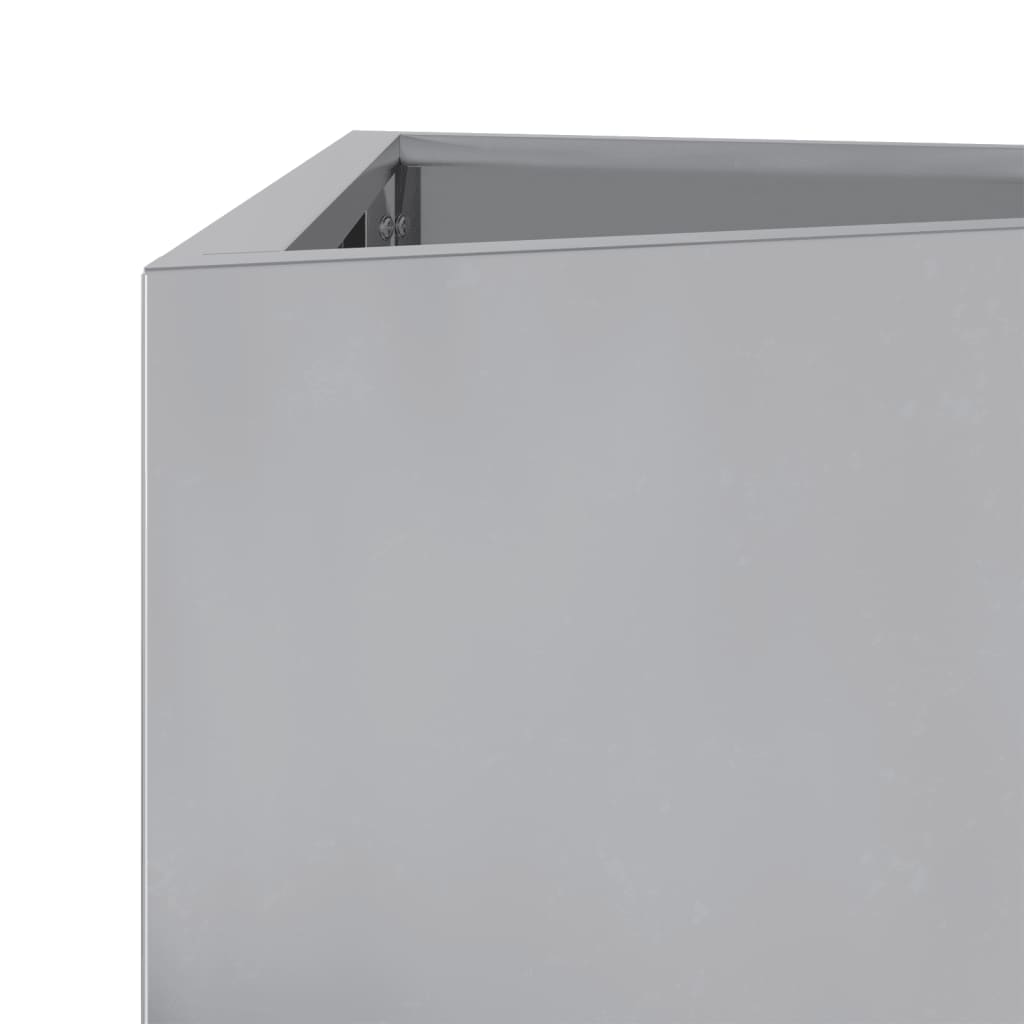 Pflanzkübel Dreieckig 30X26X75 Cm Verzinkter Stahl