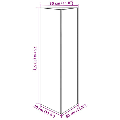 Pflanzkübel 2 Stk. Dreieckig 30X26X75 Cm Verzinkter Stahl