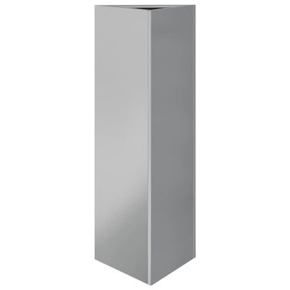 Pflanzkübel 2 Stk. Dreieckig 30X26X75 Cm Verzinkter Stahl