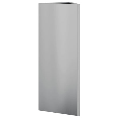 Pflanzkübel 2 Stk. Dreieckig 30X26X75 Cm Verzinkter Stahl
