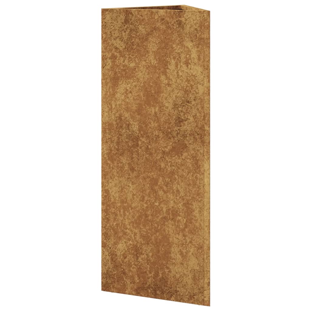 Pflanzkübel 2 Stk. Dreieckig 30X26X75 Cm Wetterfester Stahl