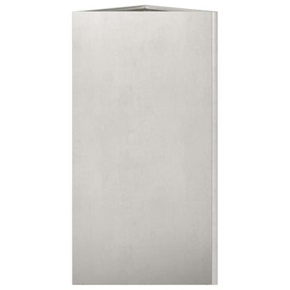 Pflanzkübel 2 Stk. Dreieckig 40X34,5X75 Cm Edelstahl