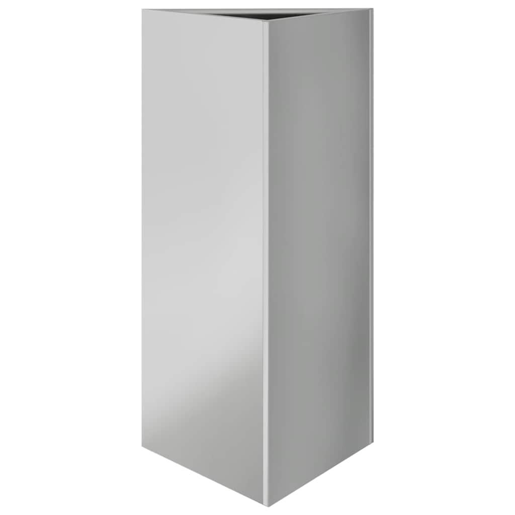 Pflanzkübel Dreieckig 40X34,5X75 Cm Verzinkter Stahl