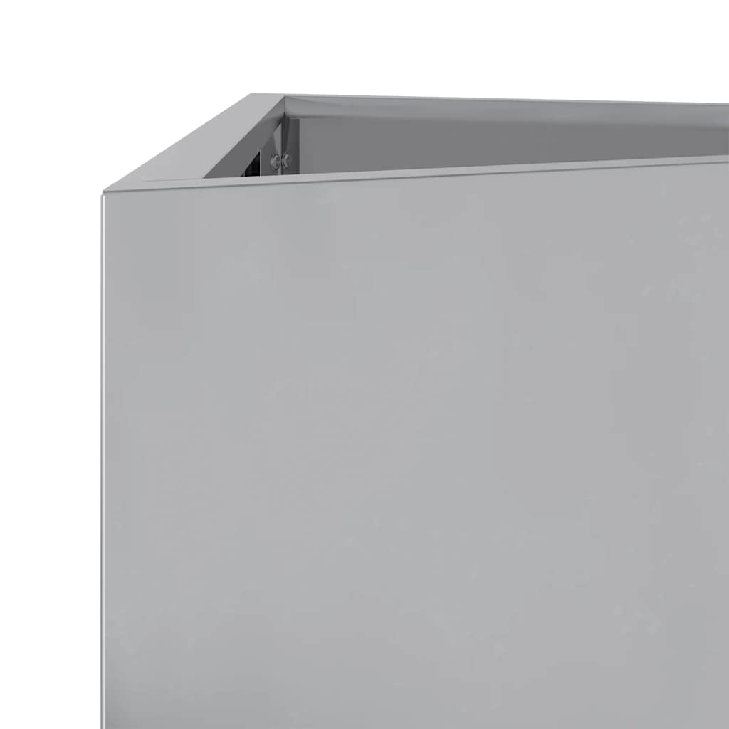 Pflanzkübel 2 Stk. Dreieckig 40X34,5X75 Cm Verzinkter Stahl