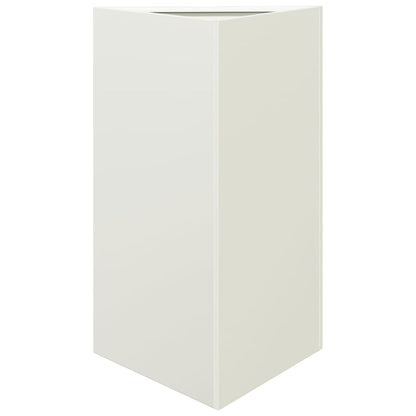 Pflanzkübel Weiß Dreieckig 50X43X75 Cm Stahl