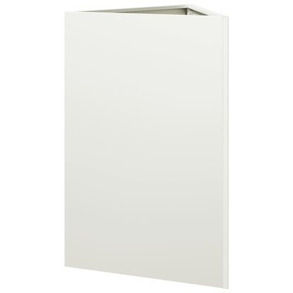 Pflanzkübel Weiß Dreieckig 50X43X75 Cm Stahl