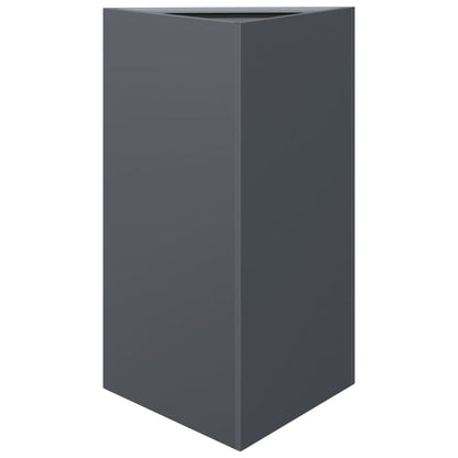 Pflanzkübel 2 Stk. Anthrazit Dreieckig 50X43X75 Cm Stahl