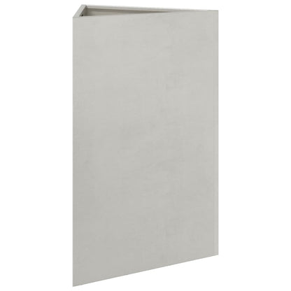 Pflanzkübel 2 Stk. Dreieckig 50X43X75 Cm Edelstahl