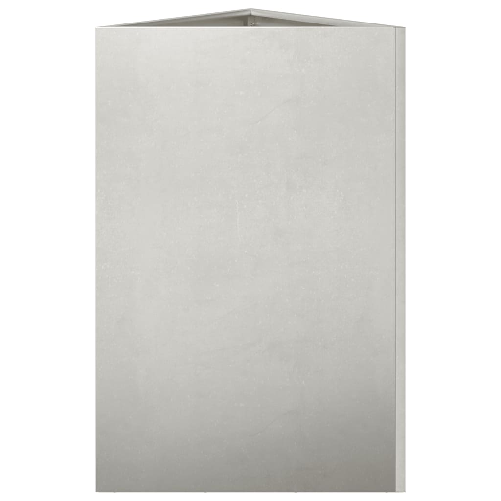Pflanzkübel 2 Stk. Dreieckig 50X43X75 Cm Edelstahl