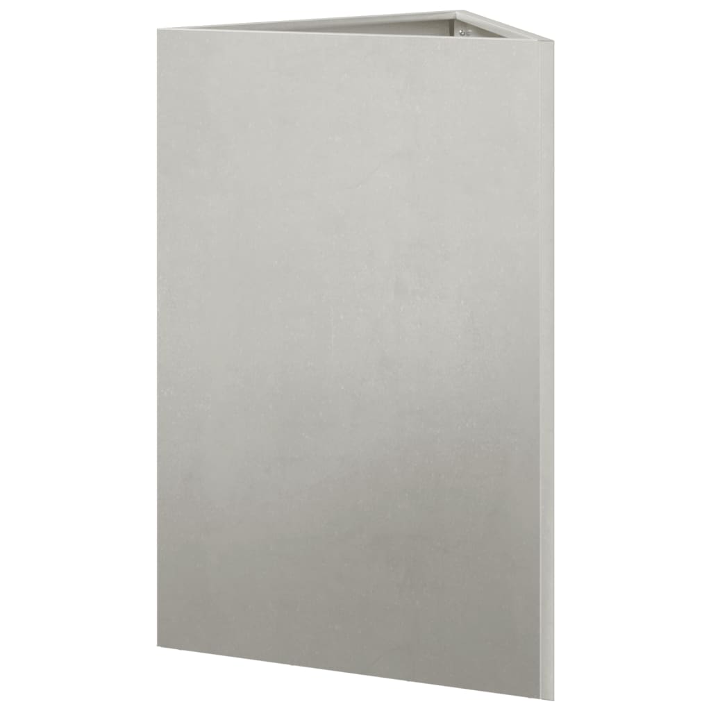 Pflanzkübel 2 Stk. Dreieckig 50X43X75 Cm Edelstahl