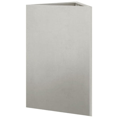 Pflanzkübel 2 Stk. Dreieckig 50X43X75 Cm Edelstahl
