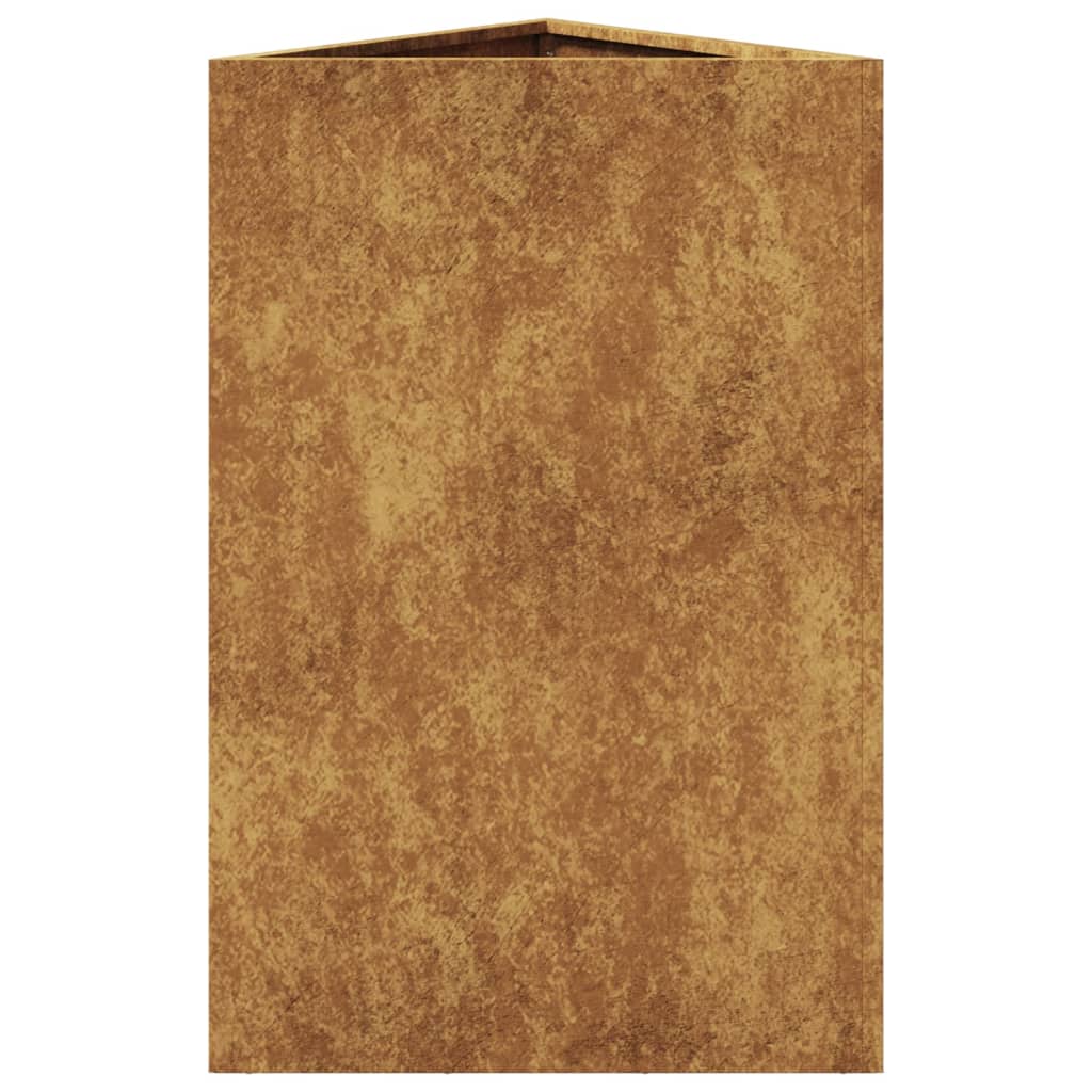 Pflanzkübel 2 Stk. Dreieckig 50X43X75 Cm Wetterfester Stahl