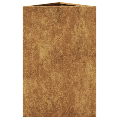 Pflanzkübel 2 Stk. Dreieckig 50X43X75 Cm Wetterfester Stahl