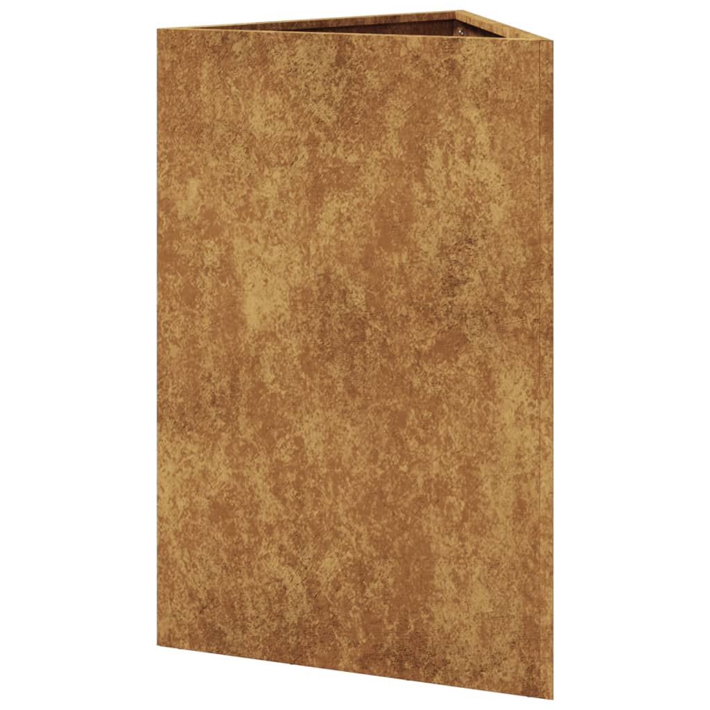 Pflanzkübel 2 Stk. Dreieckig 50X43X75 Cm Wetterfester Stahl