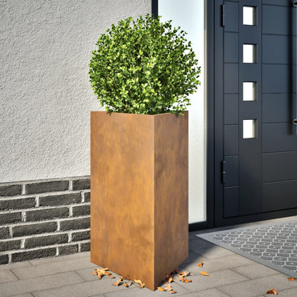 Pflanzkübel 2 Stk. Dreieckig 50X43X75 Cm Wetterfester Stahl