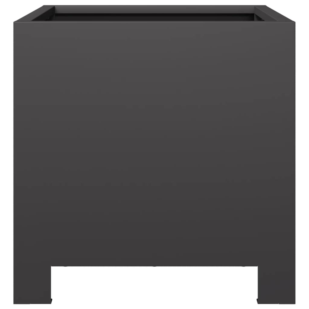 Pflanzkübel Schwarz 30X30X30 Stahl