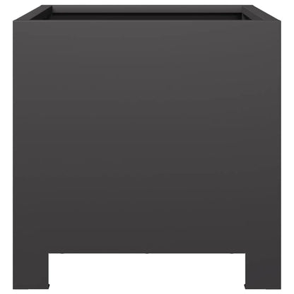 Pflanzkübel Schwarz 30X30X30 Stahl