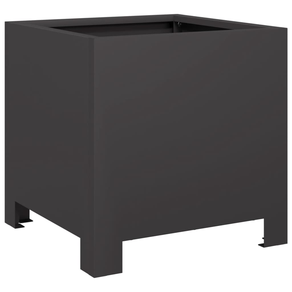 Pflanzkübel Schwarz 30X30X30 Stahl