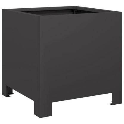 Pflanzkübel 2 Stk. Schwarz 30X30X30 Stahl