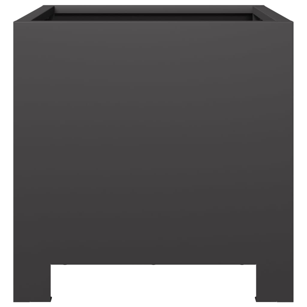 Pflanzkübel 2 Stk. Schwarz 30X30X30 Stahl