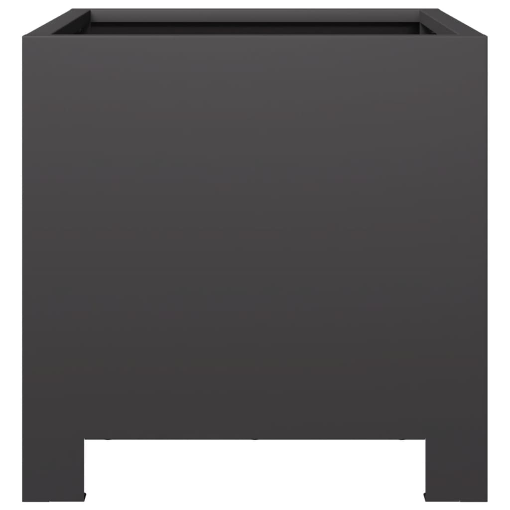 Pflanzkübel 2 Stk. Schwarz 30X30X30 Stahl