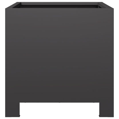 Pflanzkübel 2 Stk. Schwarz 30X30X30 Stahl