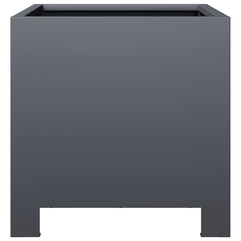 Pflanzkübel 2 Stk. Anthrazit 30X30X30 Stahl