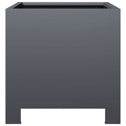 Pflanzkübel 2 Stk. Anthrazit 30X30X30 Stahl