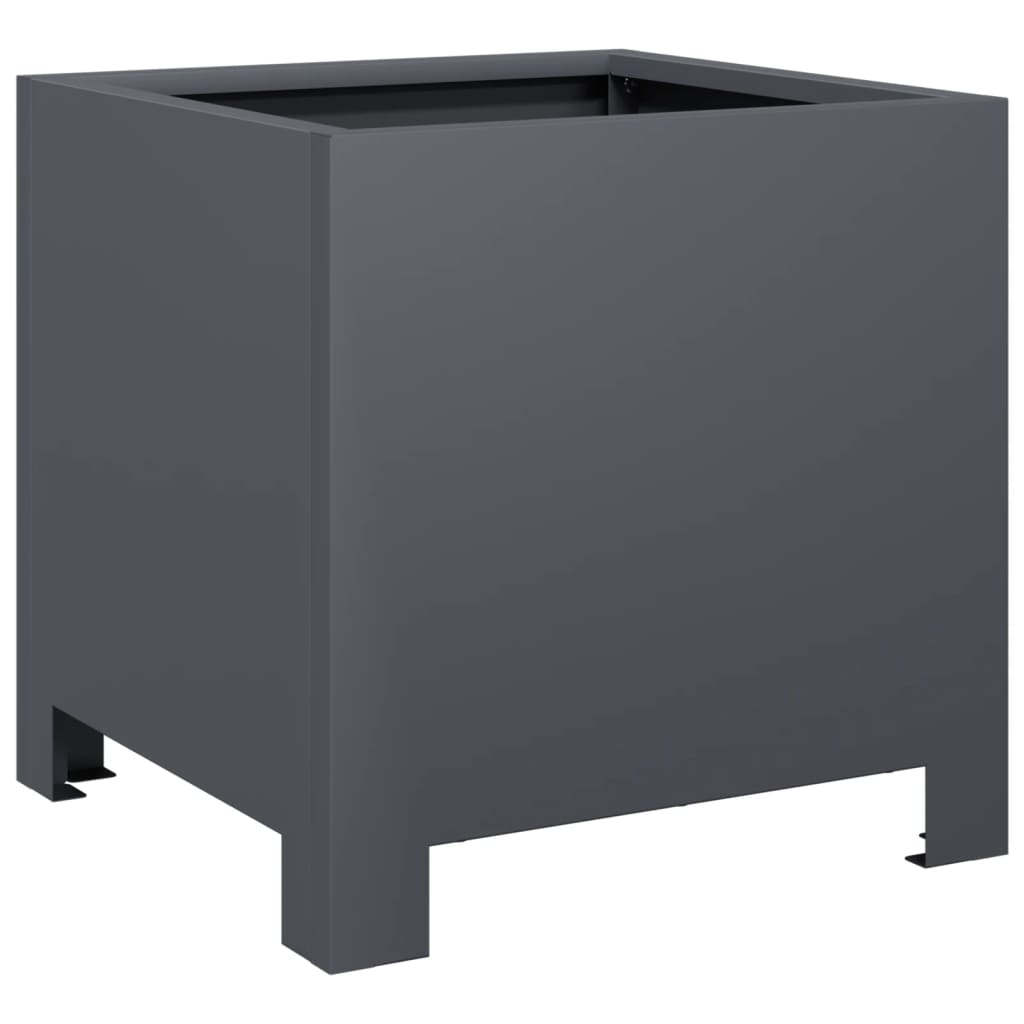 Pflanzkübel 2 Stk. Anthrazit 30X30X30 Stahl