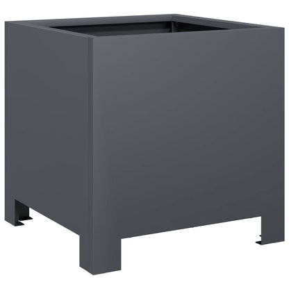Pflanzkübel 2 Stk. Anthrazit 30X30X30 Stahl