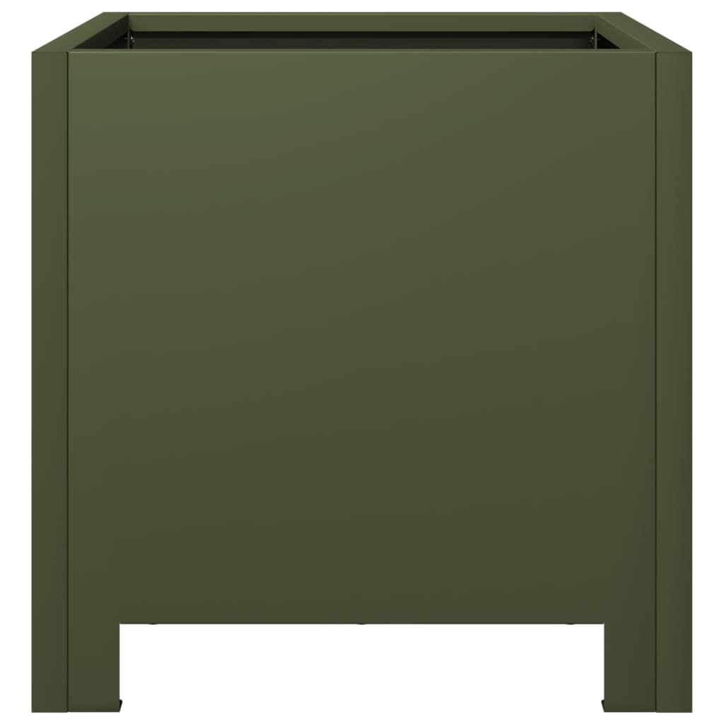 Pflanzkübel Olivgrün 30X30X30 Stahl