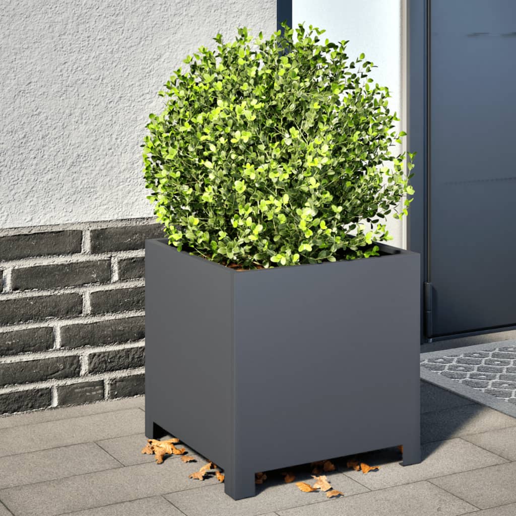 Pflanzkübel Anthrazit 40X40X40 Stahl