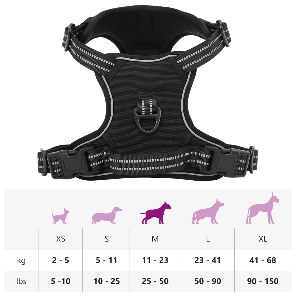 Hundegeschirr Reflektierend Verstellbar M