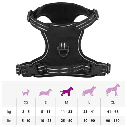 Hundegeschirr Reflektierend Verstellbar M