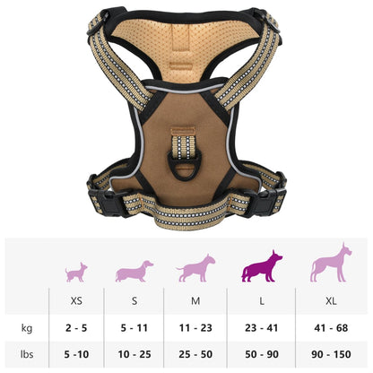 Hundegeschirr Reflektierend Verstellbar L