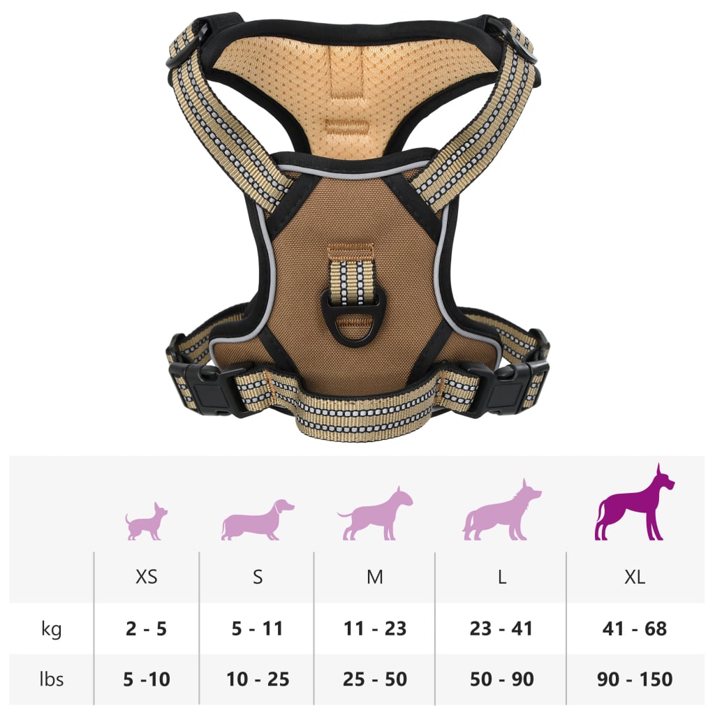 Hundegeschirr Reflektierend Verstellbar Xl