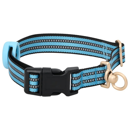 Hundegeschirr Mit Leine & Halsband Verstellbar Blau M