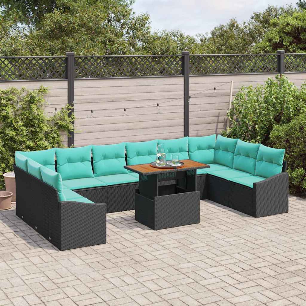 Garten Essgruppe Mit Kissen 11 Pcs Und Teal