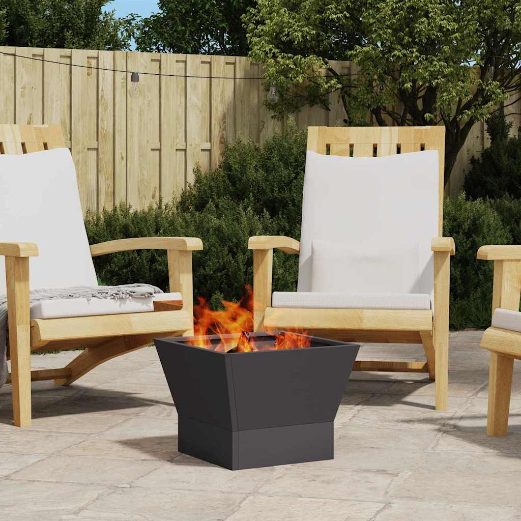 Feuerstelle Braun 40 X 40 X 35 Cm Wetterfeststahl