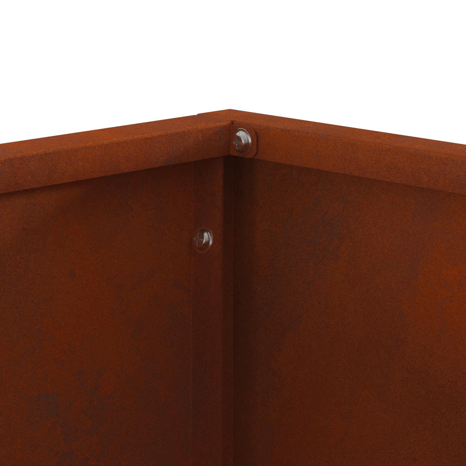 Feuerstelle Braun 40 X 40 X 35 Cm Wetterfeststahl