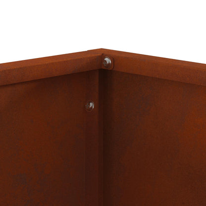 Feuerstelle Braun 40 X 40 X 35 Cm Wetterfeststahl