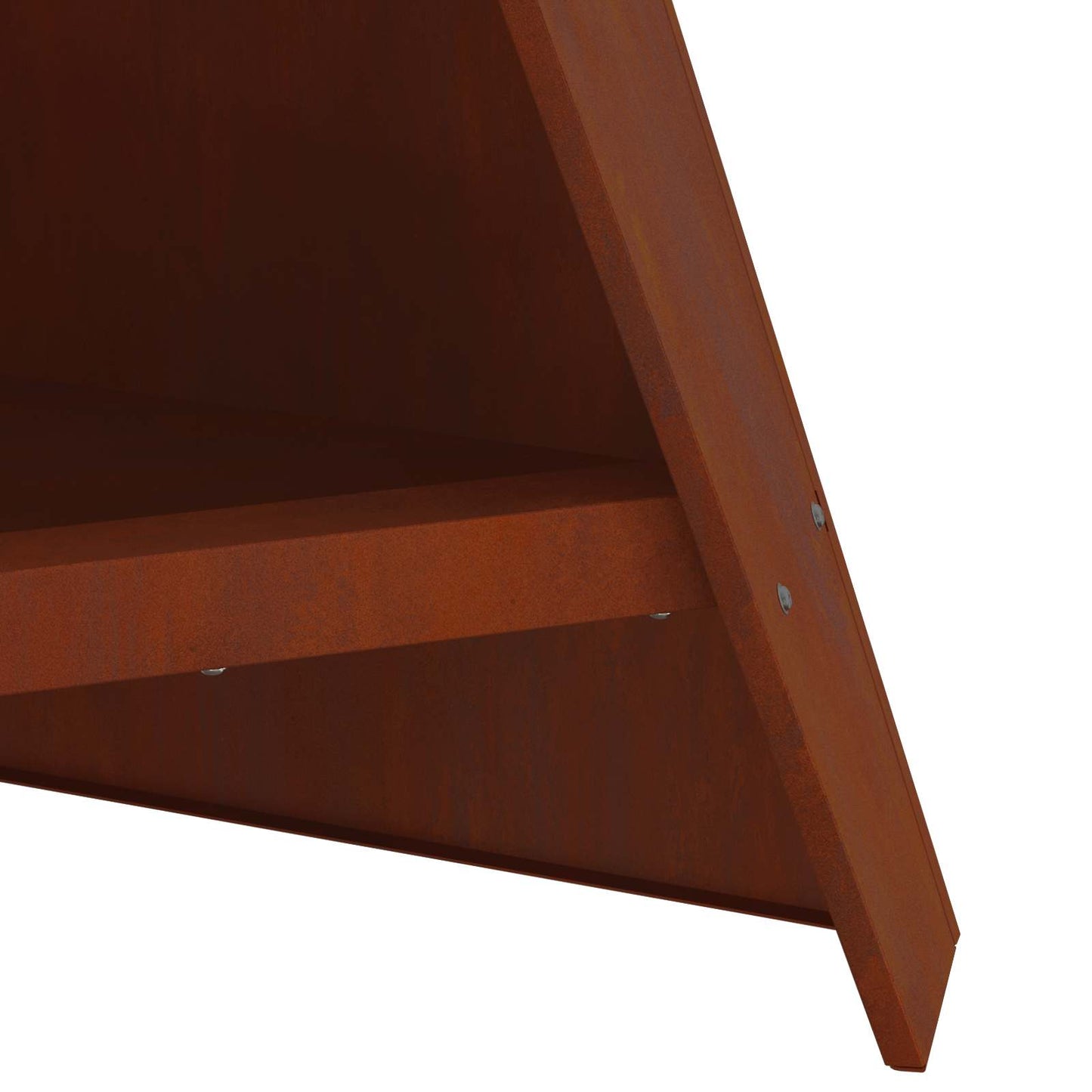 Feuerstelle Braun 58 X 40 X 100 Cm Wetterfeststahl