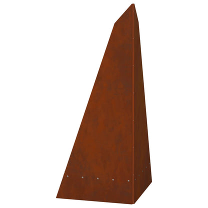 Feuerstelle Braun 58 X 40 X 100 Cm Wetterfeststahl