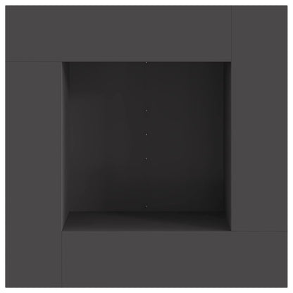 Feuerstelle Schwarz Stahl